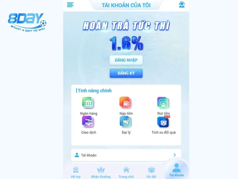 Cách đăng nhập trên thiết bị di động cho người chơi