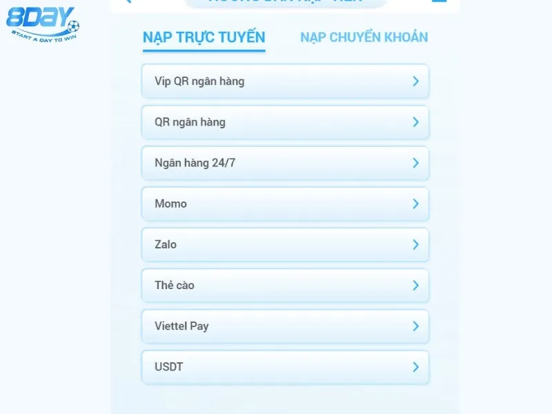 Câu hỏi thường gặp về phương thức nạp rút tiền