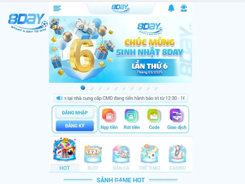 Những nguyên nhân đăng nhập 8day không thành công
